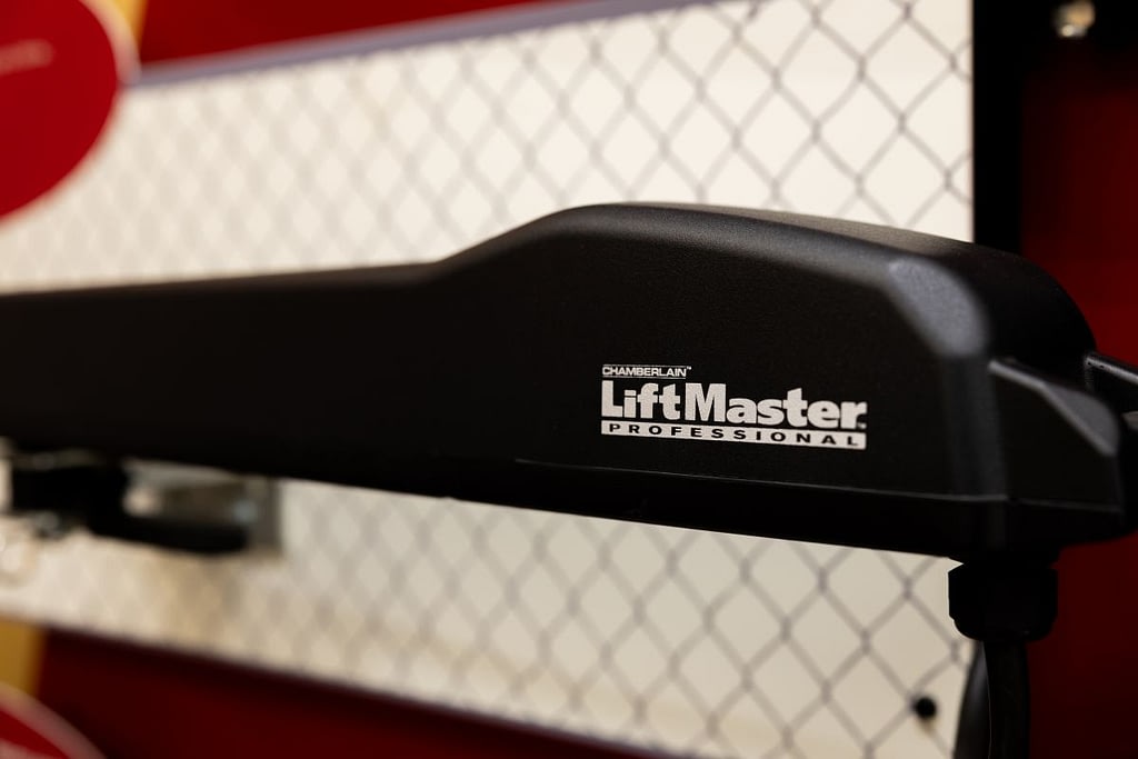 Close-up of a liftmaster
