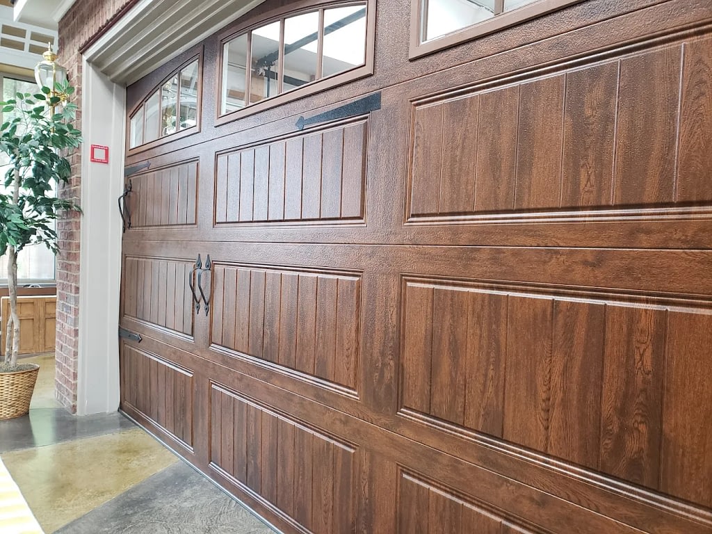 Finished garage door