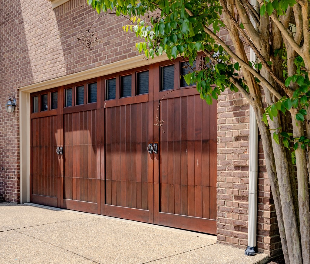 wooden carriage garage doors