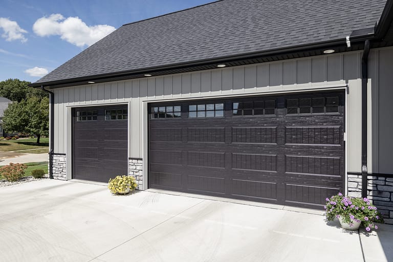 black garage door installation ohio