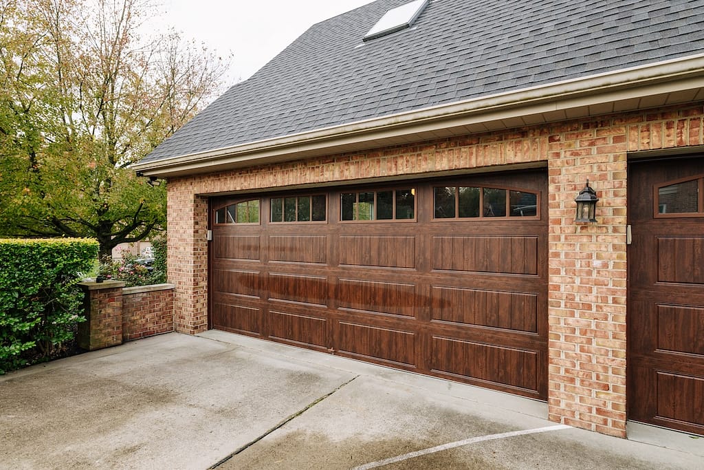 Wood Garage door finished