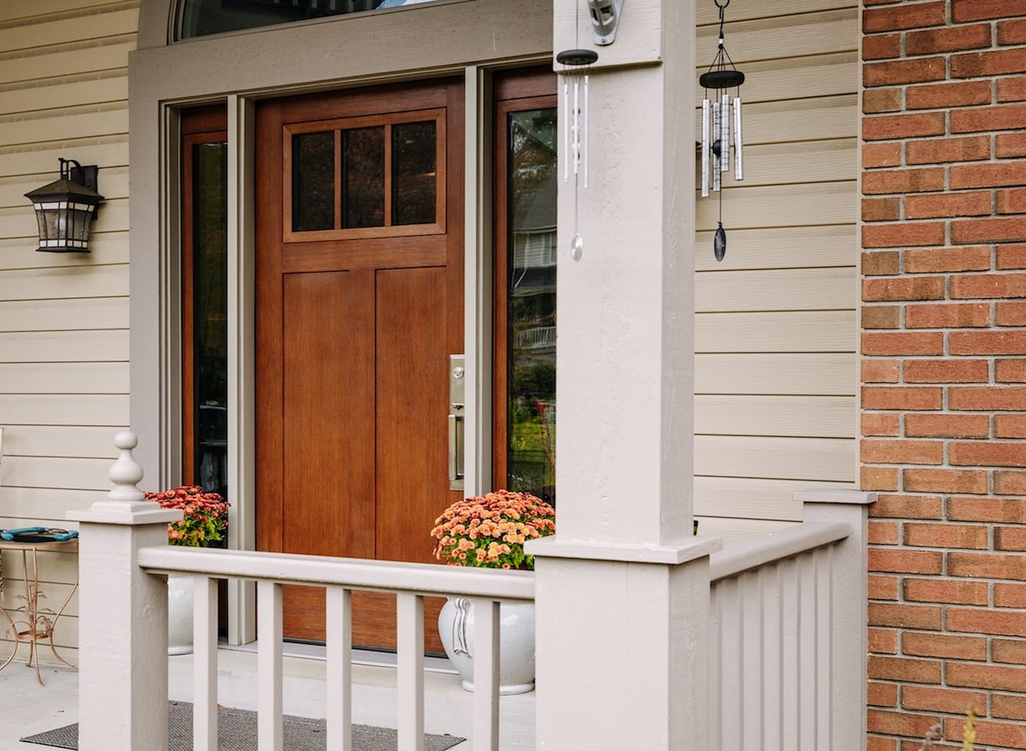 brown entry door wood